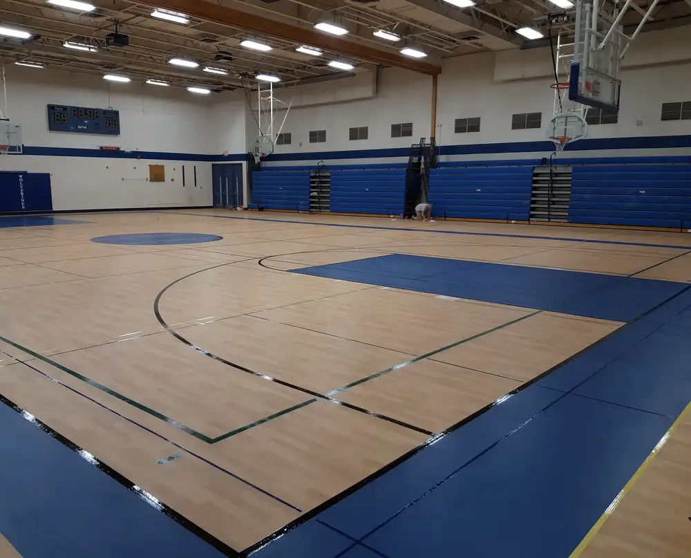 SportGrain Plus flooring at a U.S. high school