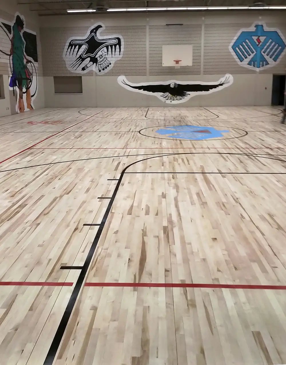 PanelFlex hardwood court flooring