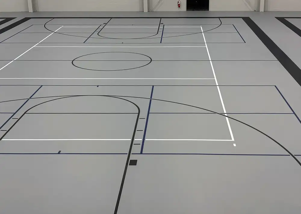 PourFlex poured flooring system detail